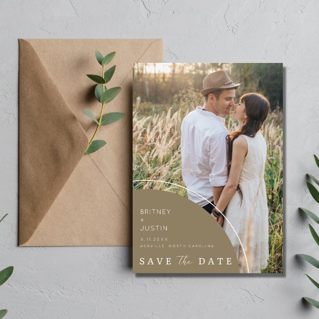 Elegant Modern Photo Wedding Save The Date (Creator Uploaded)