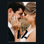 Elegant Modern Photo Wedding Table Cards<br><div class="desc">Elevate the sophistication of your wedding reception with our Elegant Modern Photo Wedding Table Cards. These exquisite cards not only guide your guests to their designated tables but also serve as beautiful keepsakes of your special day. Each table card features a sleek and contemporary design, accented with elegant typography and...</div>