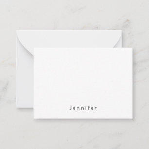 Elegant Modern Plain Professional Own Name Card