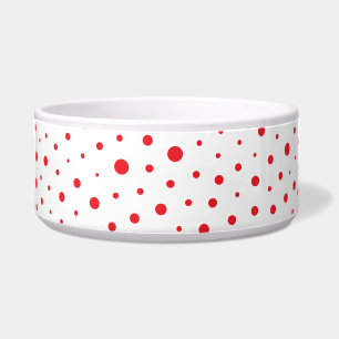 Elegant Modern Polka Dots -Red- Customise BG