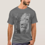 Elegant Modern Pop Art Lion Head Template Mens T-Shirt<br><div class="desc">Elegant Modern Pop Art Lion Head Template Add Your Own Text Men's Basic Dark Grey Dark T-Shirt.</div>