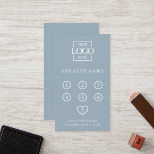 Elegant Modern Professional Company Logo Reward Loyalty Card
