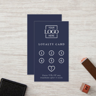 Elegant Modern Professional Company Logo Reward Loyalty Card