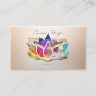 Elegant Modern Professional Frame,Lotus Business Card