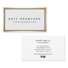 Elegant  Modern Professional Gold Border Grey