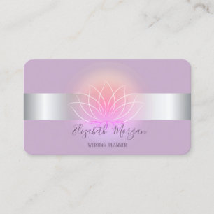 Elegant Modern Professional Lotus Flower Business Card