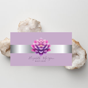 Elegant Modern Professional Lotus Violet Business Card