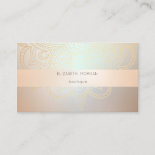 Elegant Modern Professional Luminous, Mandala Business Card