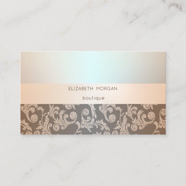 Elegant Modern Professional  Luminous,Swirls Business Card (Front)