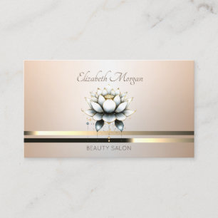 Elegant Modern Professional Luminouse Lotus Business Card