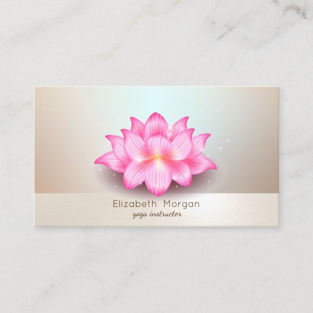 Elegant Modern Professional Mandala  Luminous Business Card (Front)