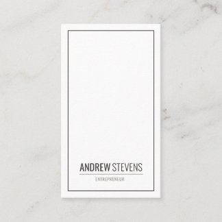 Elegant Modern Professional Minimalist Business Card
