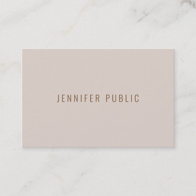 Elegant Modern Professional Minimalist Template Business Card (Front)
