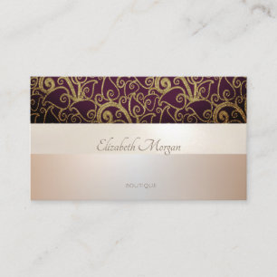 Elegant Modern Professional Swirls Luminous Business Card