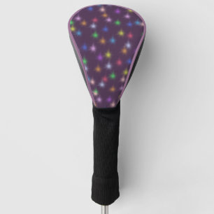 Elegant Modern Rainbow  colourful gradient Star  Golf Head Cover