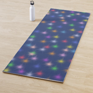 Elegant Modern Rainbow  colourful gradient Star  Yoga Mat