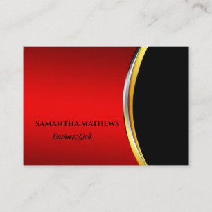 ELEGANT MODERN RED BLACK CORPORATE PROFESSIONAL BUSINESS CARD