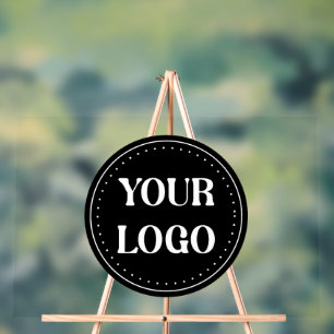 elegant, modern, refined, & editable.  acrylic sign