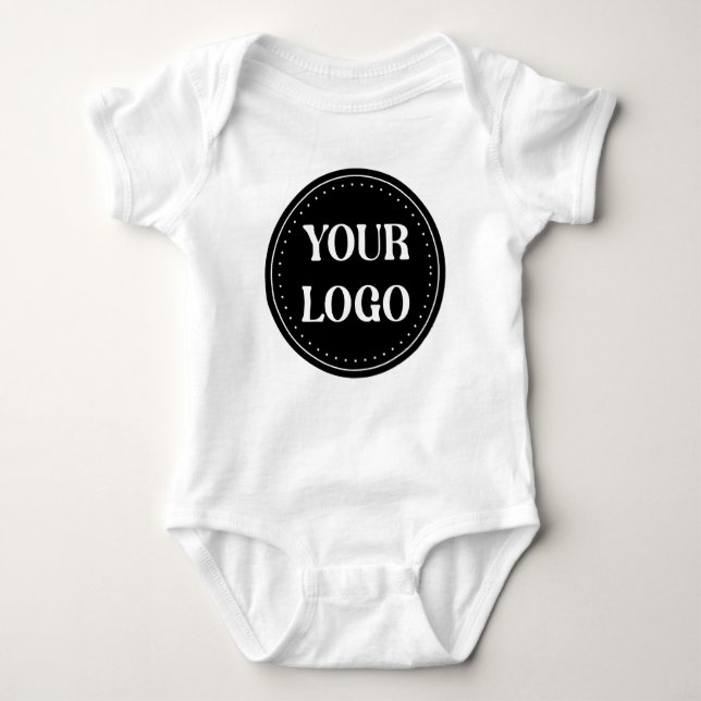 elegant, modern, refined, & editable.  baby bodysuit (Front)
