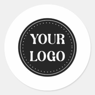 elegant, modern, refined, & editable.  classic round sticker