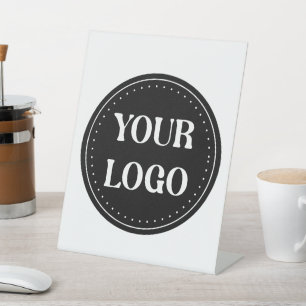 elegant, modern, refined, & editable.  pedestal sign