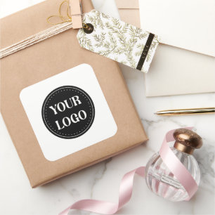 elegant, modern, refined, & editable.  square sticker