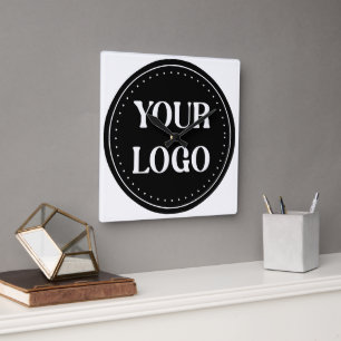 elegant, modern, refined, & editable. square wall clock