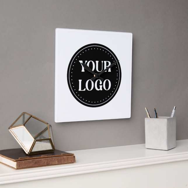 elegant, modern, refined, & editable.  square wall clock (Office)