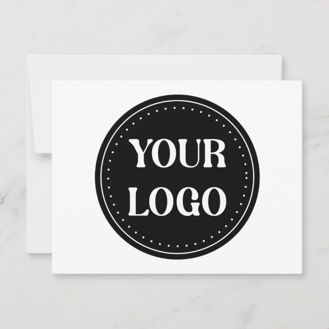 elegant, modern, refined, & editable.  thank you card (Front)