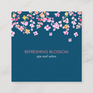 Elegant Modern Refreshing blossom Square Business Card