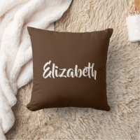 Elegant Modern Replace Your Name Brown Template