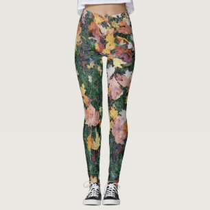 Elegant modern retro leggins abstract leggings