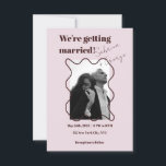Elegant Modern Retro Photograph QR Code Wedding Invitation<br><div class="desc">Take it a step further with this tech-savvy take on wedding invitations with this built in QR code invitation,  a perfect match to our elegant retro modern wedding invitation suite. Enjoy!</div>