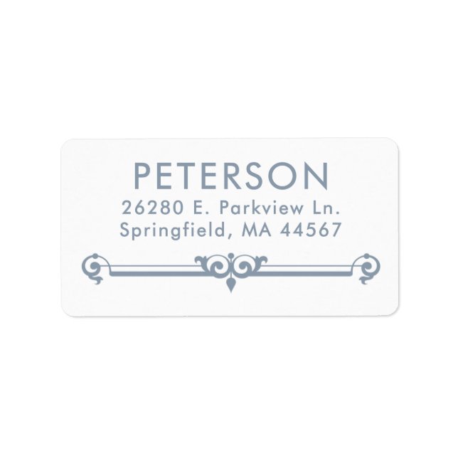 Elegant Modern Return Address Labels (Front)