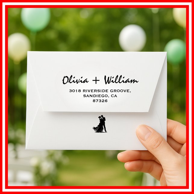 Elegant Modern Return Address Minimalist Wedding Envelope (Creator Uploaded)