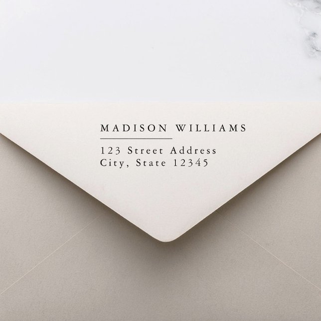 Elegant Modern Return Address Self-inking Stamp (Creator Uploaded)