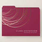 Elegant modern rose gold geometric