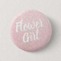 Elegant & modern rose gold glitter flower girl