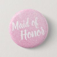 Elegant & modern rose gold glitter maid of honour