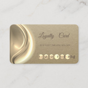 Elegant Modern Rustic Kraft  Loyalty Card
