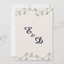 Elegant Modern Rustic Wedding Invite