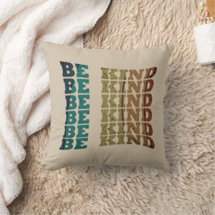 Elegant modern script be kind kindness cushion
