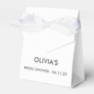 Elegant Modern Script Bridal Favour Box