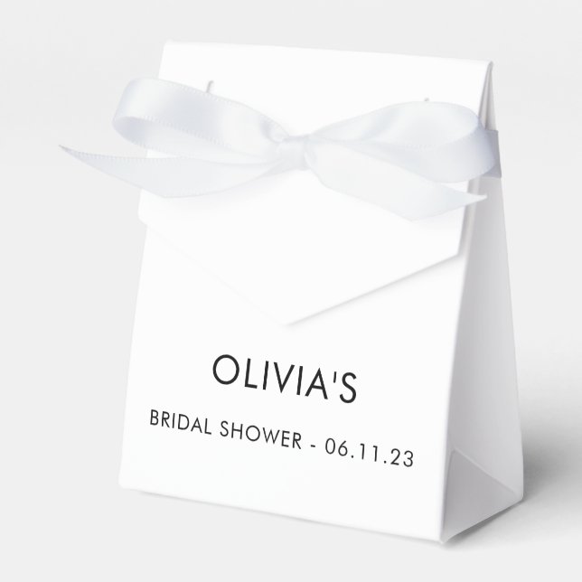 Elegant Modern Script | Bridal Favour Box (Front Side)