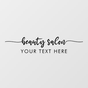Elegant Modern Script Calligraphy Beauty Salon