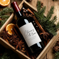 Elegant Modern Script “Cheers to Love” Wedding Win