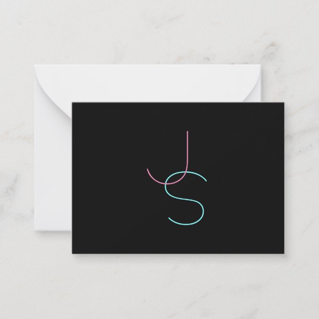 Elegant Modern Script Editable Text Writing Card (Front)