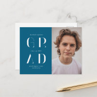 Elegant Modern Script Graduation Announcement