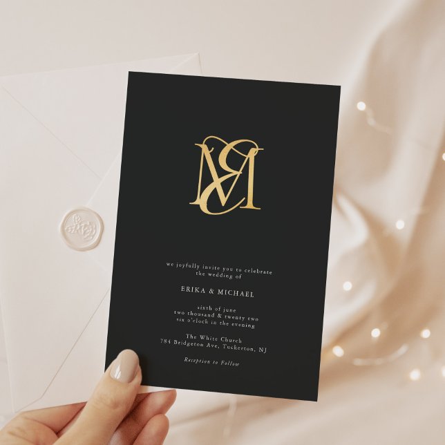 Elegant Modern Script Monogram Wedding (Creator Uploaded)