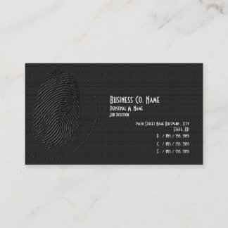 Elegant Modern Security Private Investigations Business Card